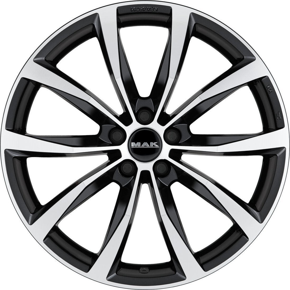 MAK Wolf 18x7.5" 5x114.3мм DIA 60.1мм ET 47мм Black Mirror