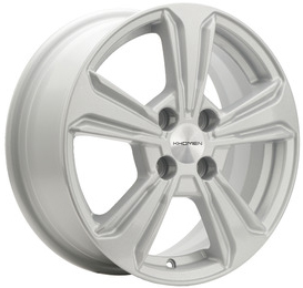 Khomen KHW1502 (Solaris II) 15x6" 4x100мм DIA 54.1мм ET 46мм F-Silver