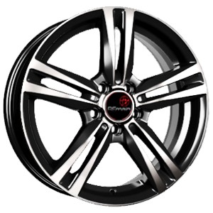 Vector B217 16x6" 5x114.3мм DIA 67.1мм ET 43мм Черный с проточкой