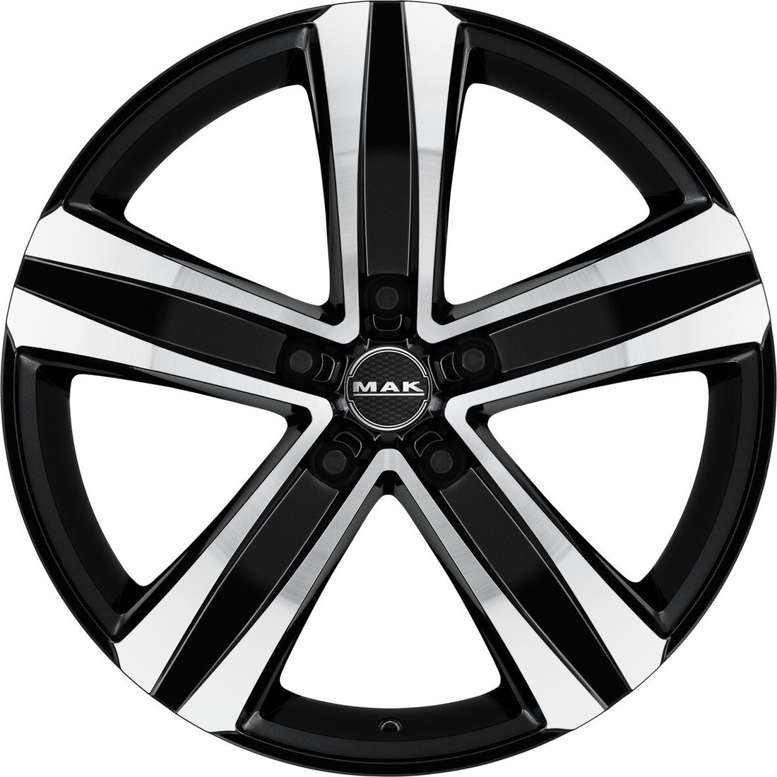 MAK Stone 5 16x6.5" 5x118мм DIA 71.1мм ET 65мм Black Mirror