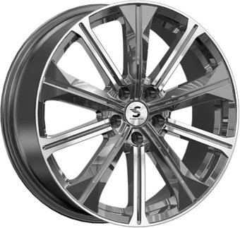 SKAD КР013 19x7" 5x108мм DIA 60.1мм ET 45мм Diamond Gloss Graphite