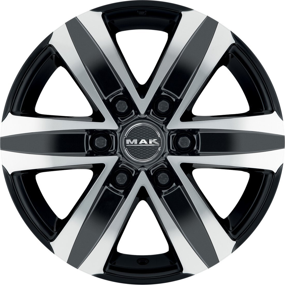 MAK Stone 6 20x8.5" 6x139.7мм DIA 67.1мм ET 38мм Black Mirror