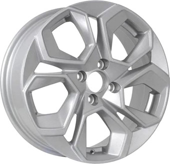 KDW KD1620 16x6.5" 4x100мм DIA 60.1мм ET 45мм Light Silver Painted