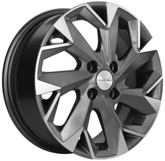 Khomen KHW1402 Solaris/Rio 14x5.5" 4x100мм DIA 67.1мм ET 43мм (Gray FP)