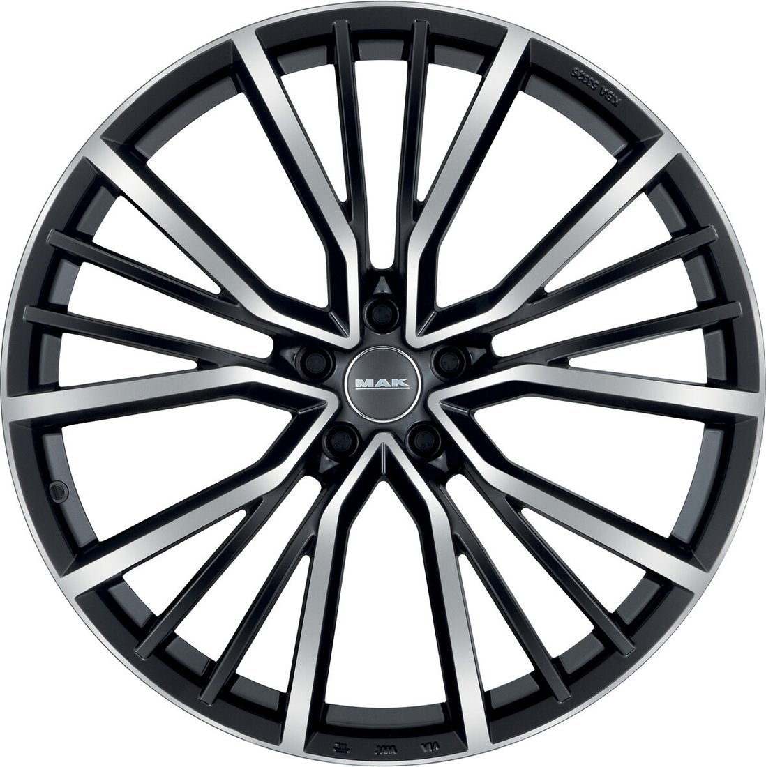 MAK Union 20x8.5" 5x112мм DIA 66.45мм ET 20мм Black Mirror