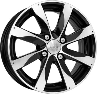 K&K Джемини 14x5.5" 4x100мм DIA 56.1мм ET 45мм Алмаз черный