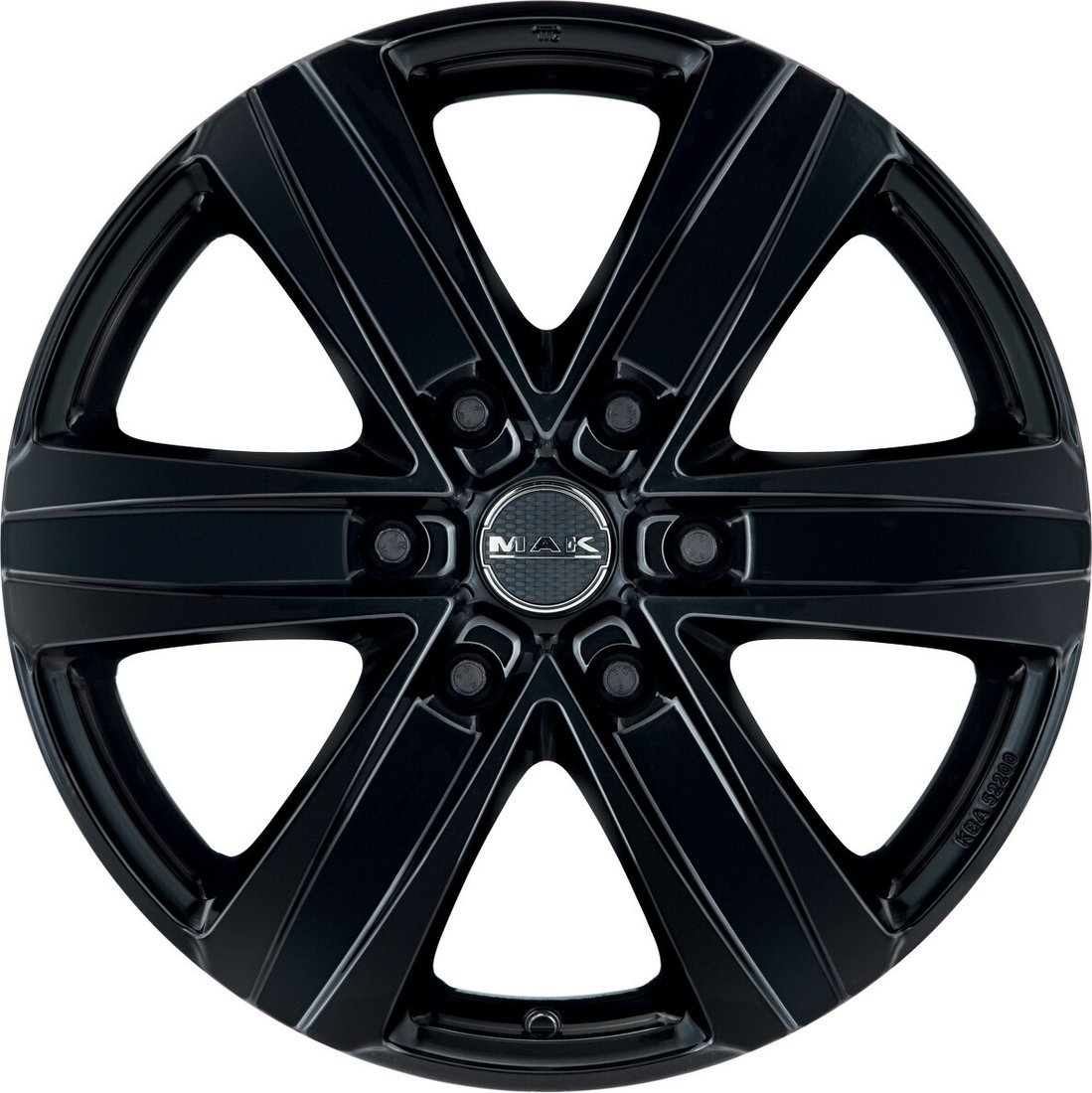 MAK Stone 6 18x8" 6x130мм DIA 84.1мм ET 53мм Gloss Black