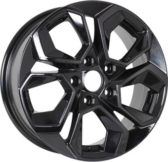 KDW KD1620 16x6.5" 5x114.3мм DIA 67.1мм ET 45мм Black Painted