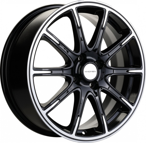 Khomen KHW1707 Rio/Solaris 17x6.5" 4x100мм DIA 54.1мм ET 44мм Black FP