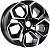 KDW KD1620 16x6.5" 5x112мм DIA 57.1мм ET 45мм Black Front Polished