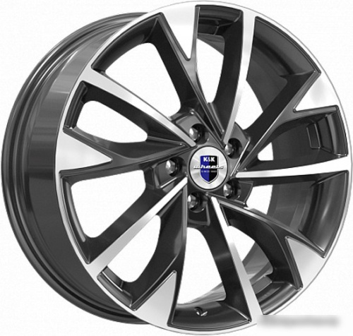 K&K Роквуд 17x7" 5x112мм DIA 57.1мм ET 45мм Алмаз черный