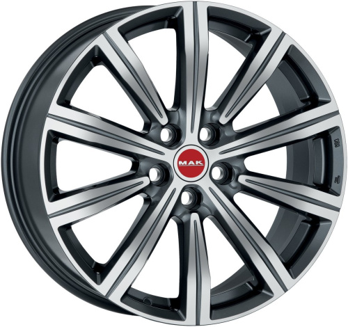 MAK Birmingham 19x8" 5x120мм DIA 72.6мм ET 38мм Gun Met-Mirror Face