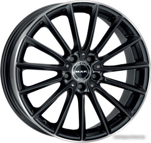 MAK Komet 19x8" 5x112мм DIA 66.6мм ET 33мм Gloss Black Mirror Ring