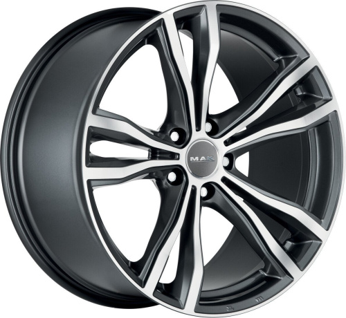 MAK X-Mode 19x9" 5x120мм DIA 74.1мм ET 18мм Gun Met-Mirror Face
