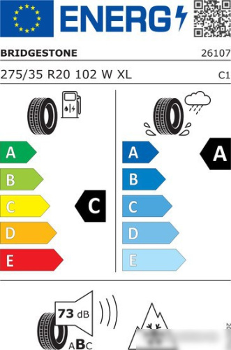 Bridgestone Blizzak LM005 275/35R20 102W