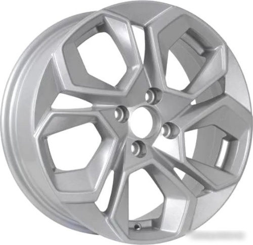 KDW KD1620 16x6.5" 4x100мм DIA 60.1мм ET 45мм Light Silver Painted